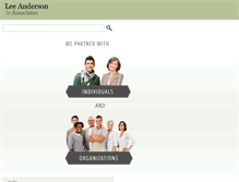 Tablet Screenshot of leeandersonassociates.ca